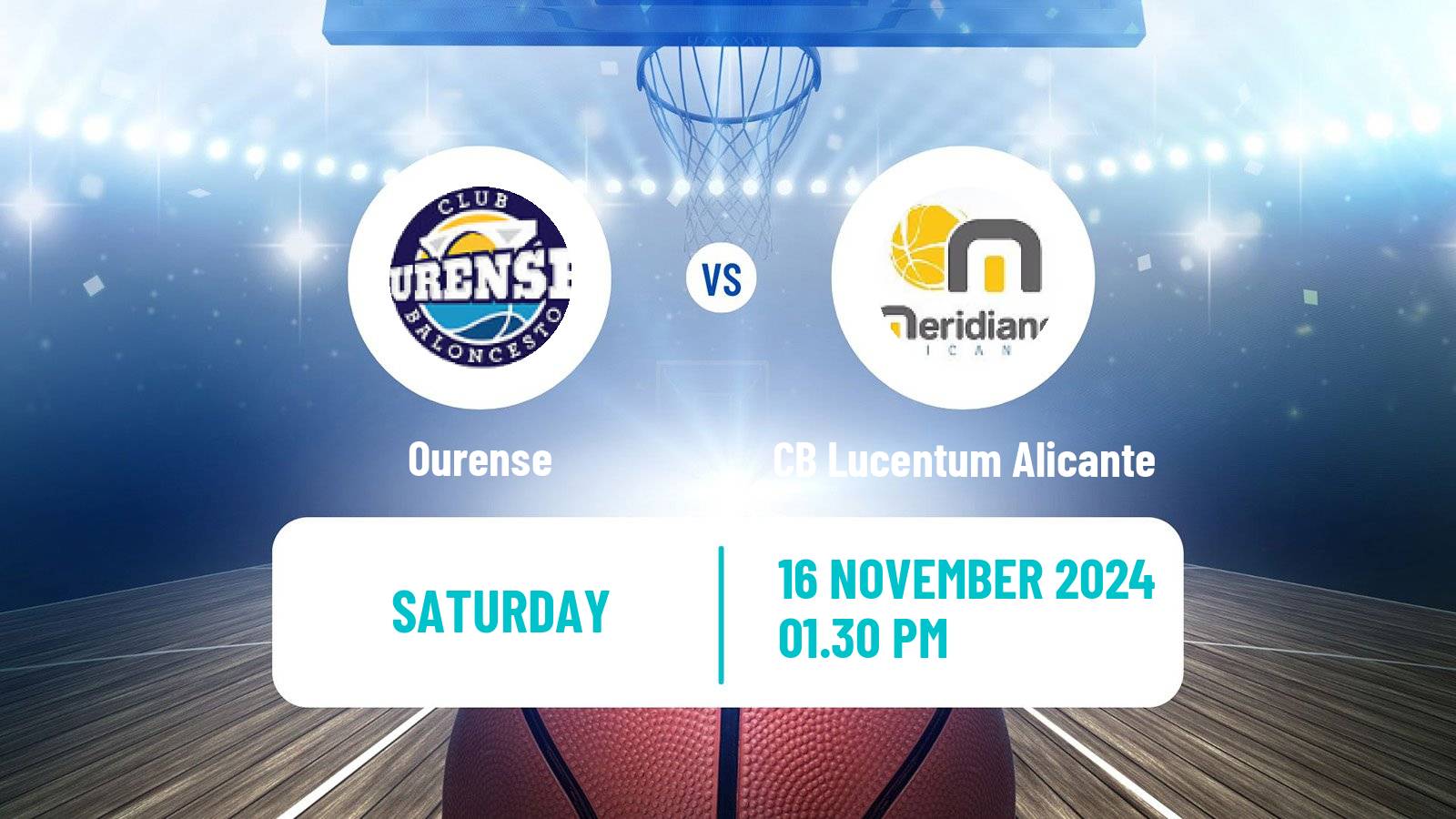 Basketball Spanish LEB Oro Ourense - CB Lucentum Alicante