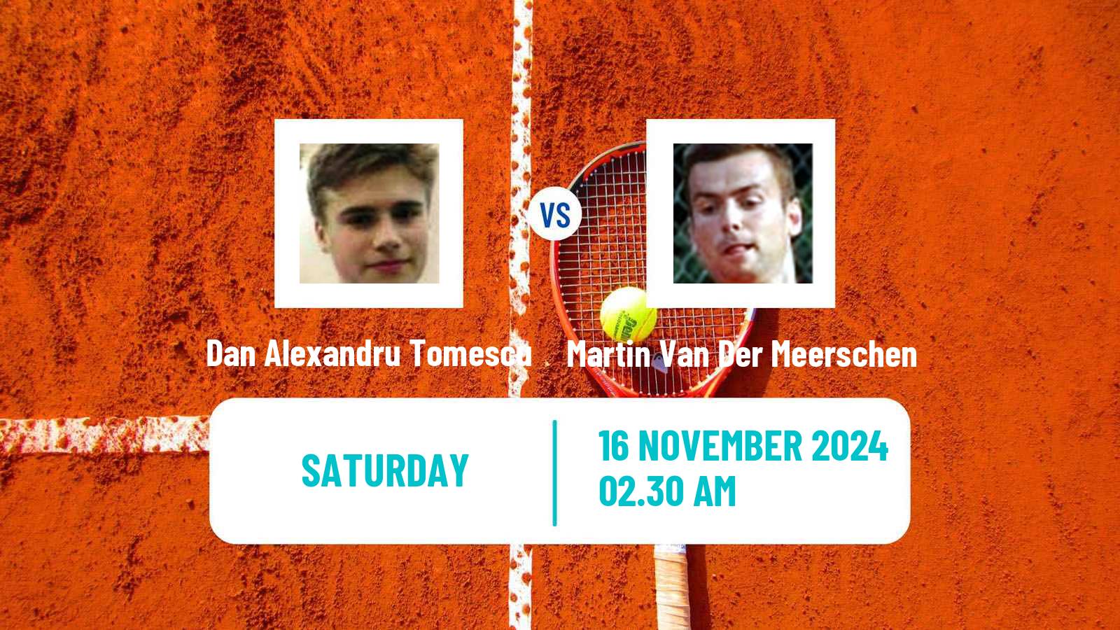 Tennis ITF M15 Antalya 17 Men Dan Alexandru Tomescu - Martin Van Der Meerschen