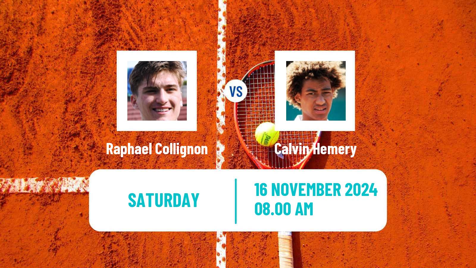 Tennis Lyon 2 Challenger Men Raphael Collignon - Calvin Hemery