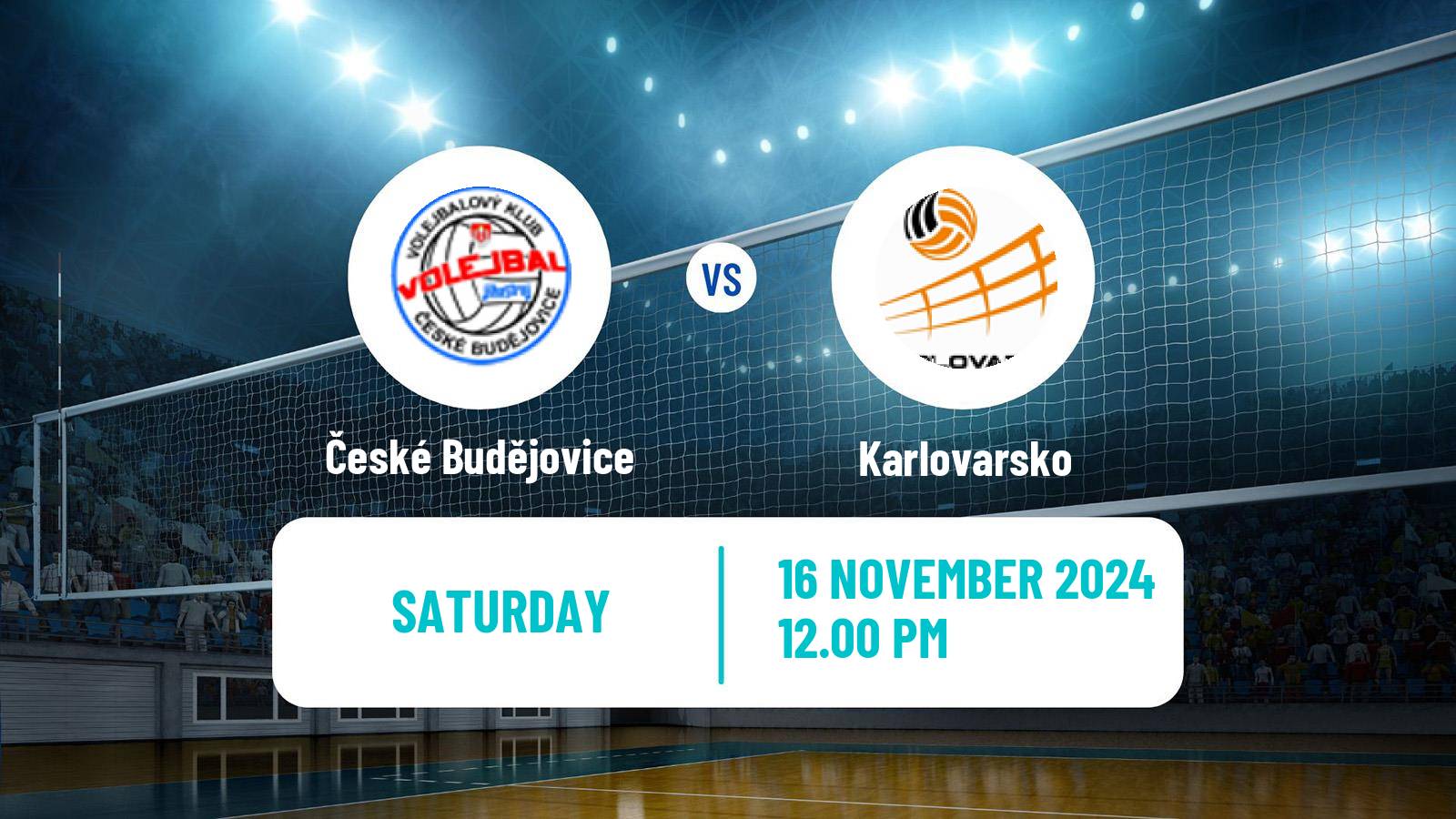 Volleyball Czech Extraliga Volleyball České Budějovice - Karlovarsko