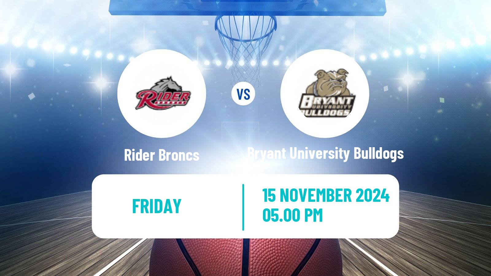 Basketball NCAA College Basketball Women Rider Broncs - Bryant University Bulldogs