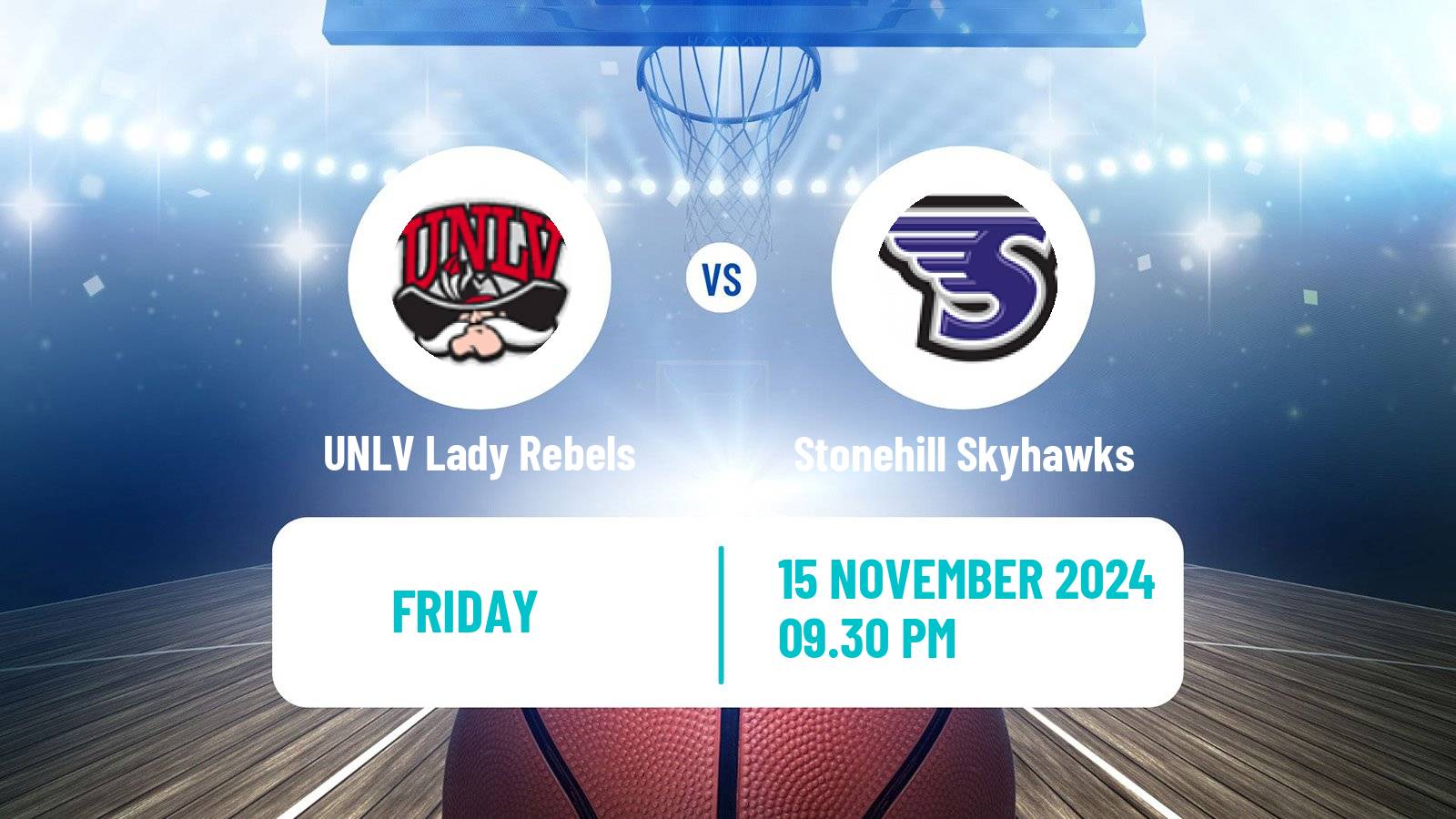 Basketball NCAA College Basketball Women UNLV Lady Rebels - Stonehill Skyhawks