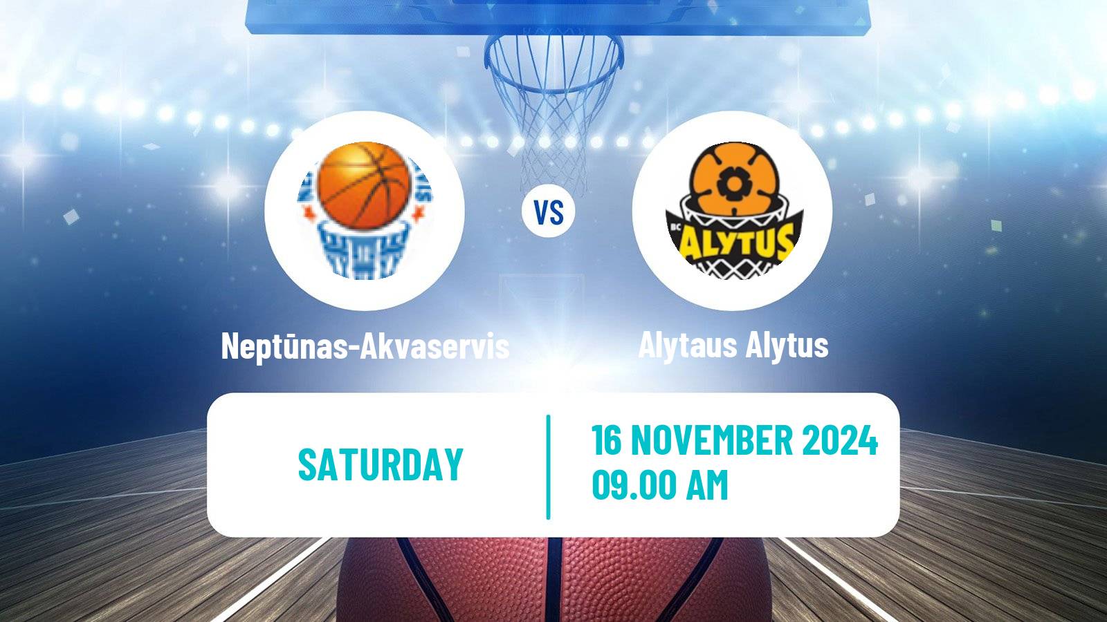 Basketball Lietuvos NKL Neptūnas-Akvaservis - Alytaus Alytus