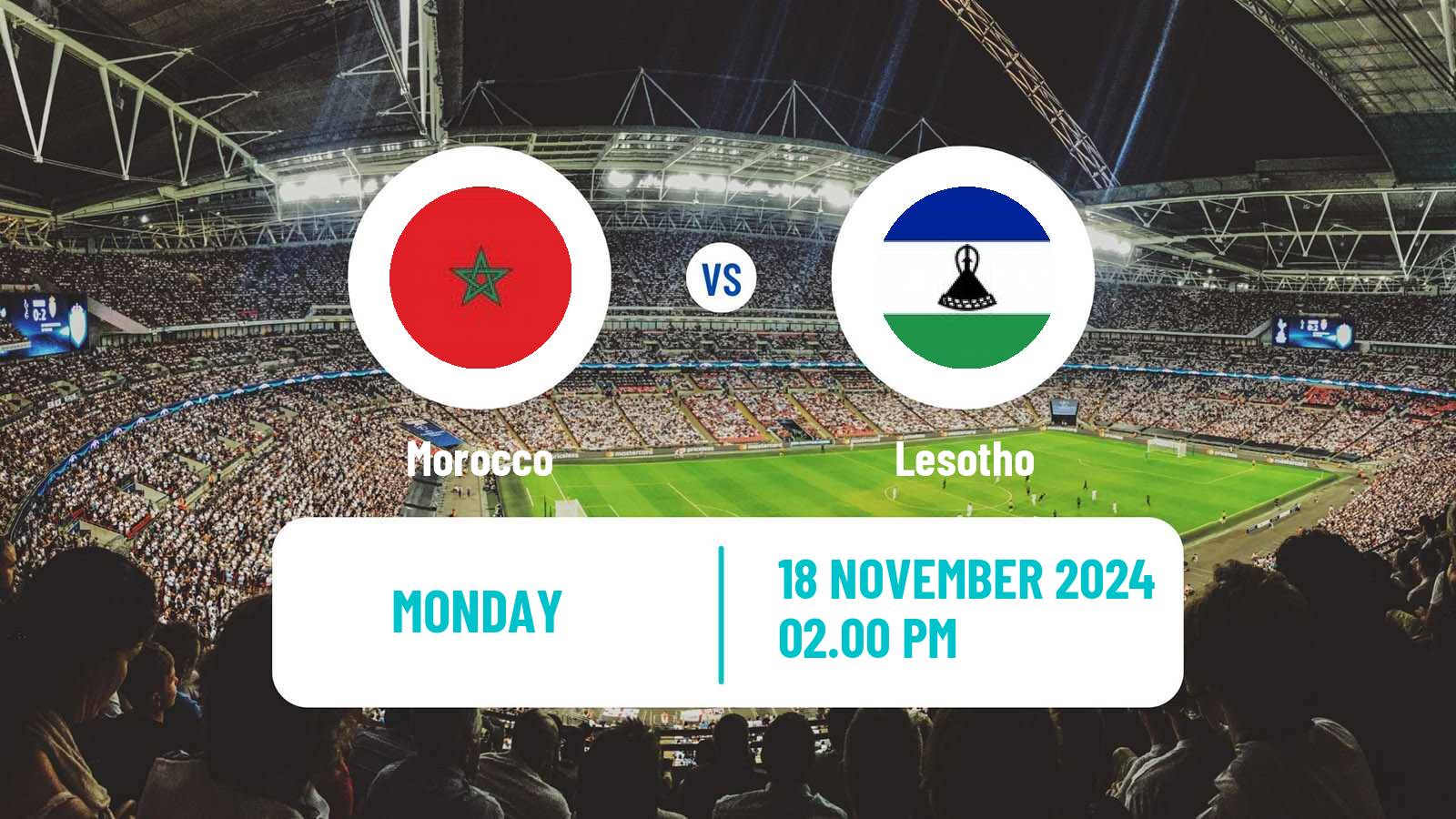 Soccer Africa Cup of Nations Morocco - Lesotho