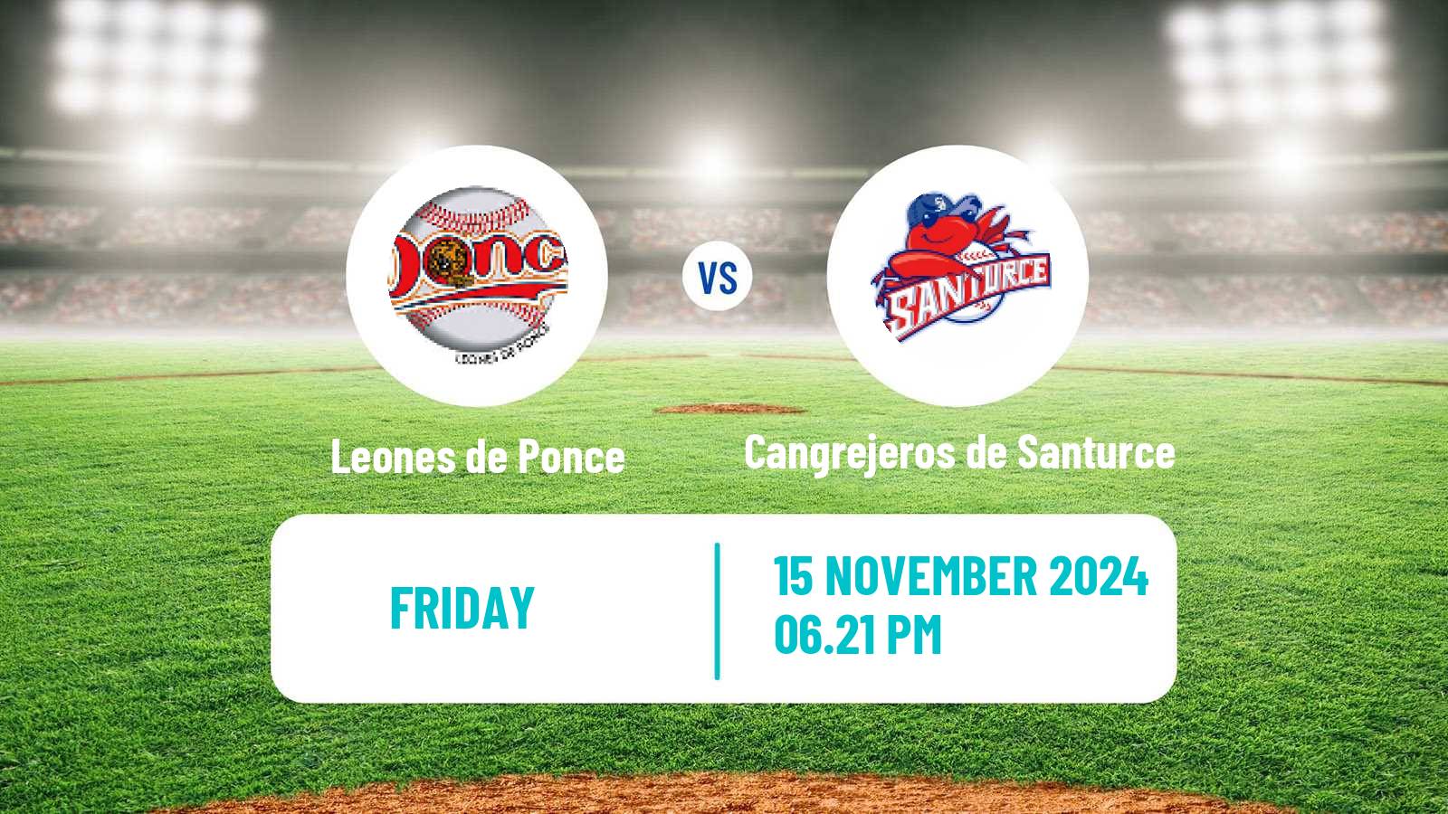 Baseball LBPRC Leones de Ponce - Cangrejeros de Santurce