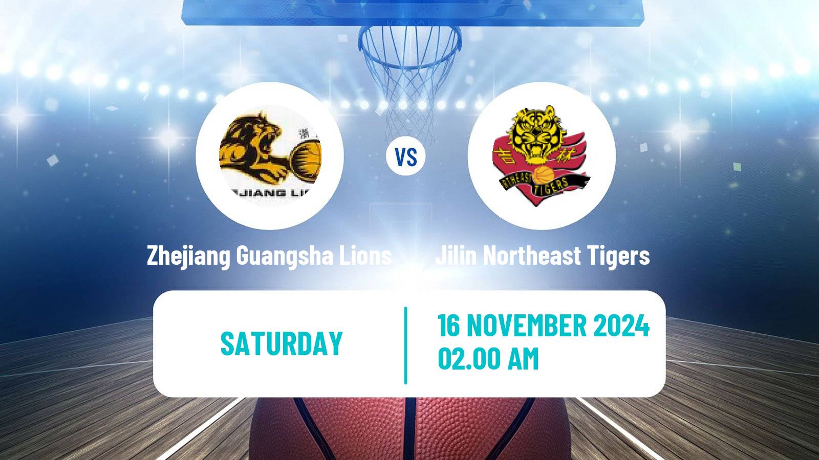 Basketball Chinese CBA Club Cup Zhejiang Guangsha Lions - Jilin Northeast Tigers