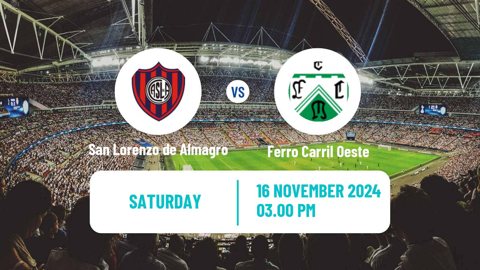 Soccer Argentinian Primera A Women San Lorenzo de Almagro - Ferro Carril Oeste