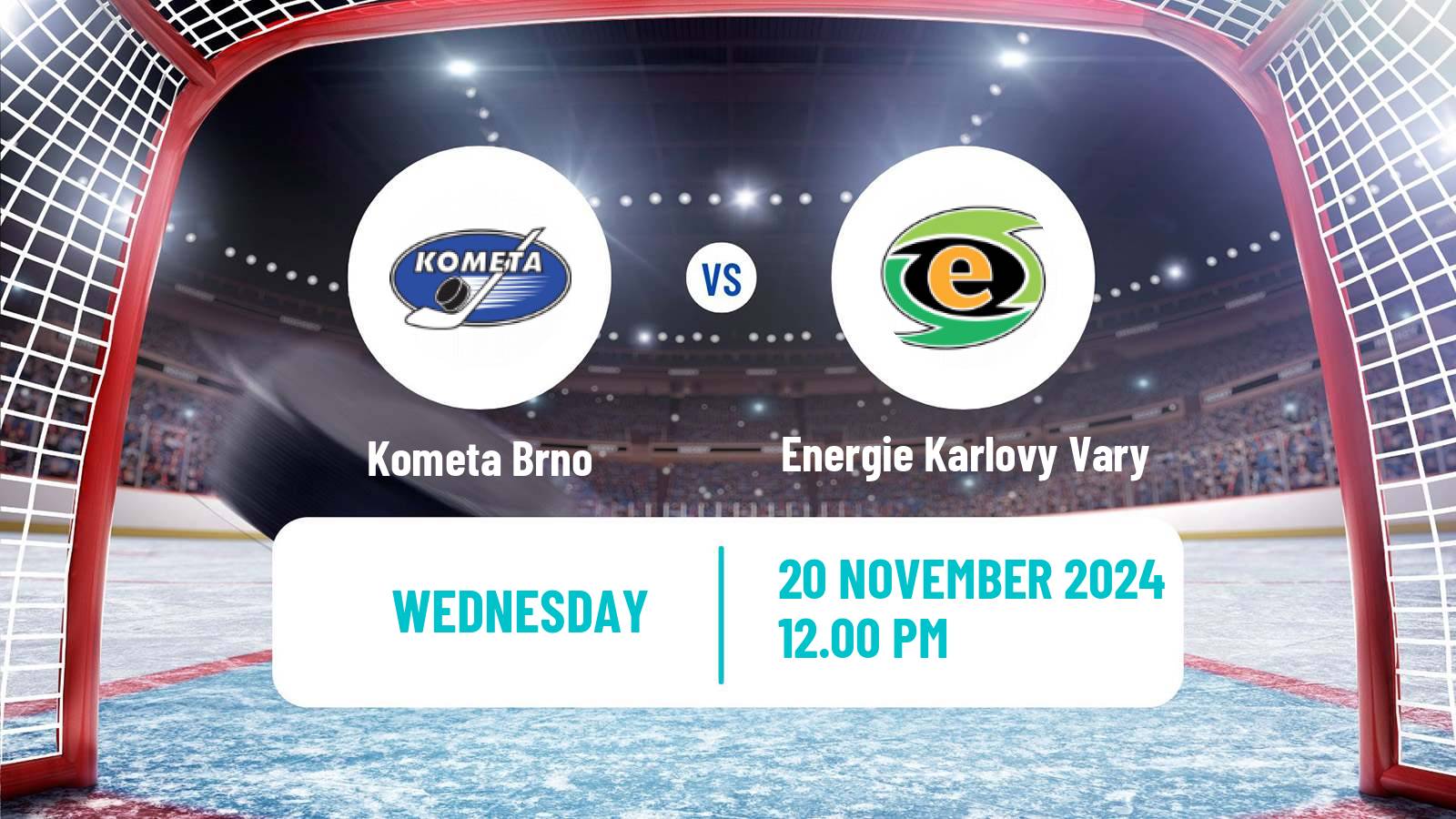 Hockey Czech Extraliga Kometa Brno - Energie Karlovy Vary