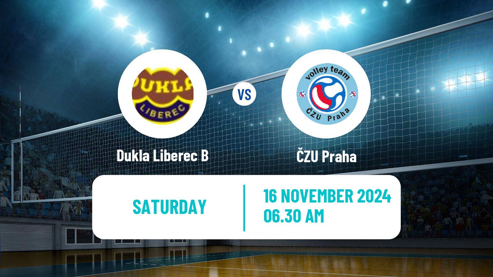 Volleyball Czech 1 Liga Volleyball Dukla Liberec B - ČZU Praha