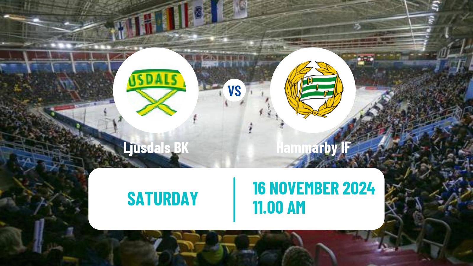 Bandy Swedish Elitserien Bandy Ljusdal - Hammarby IF