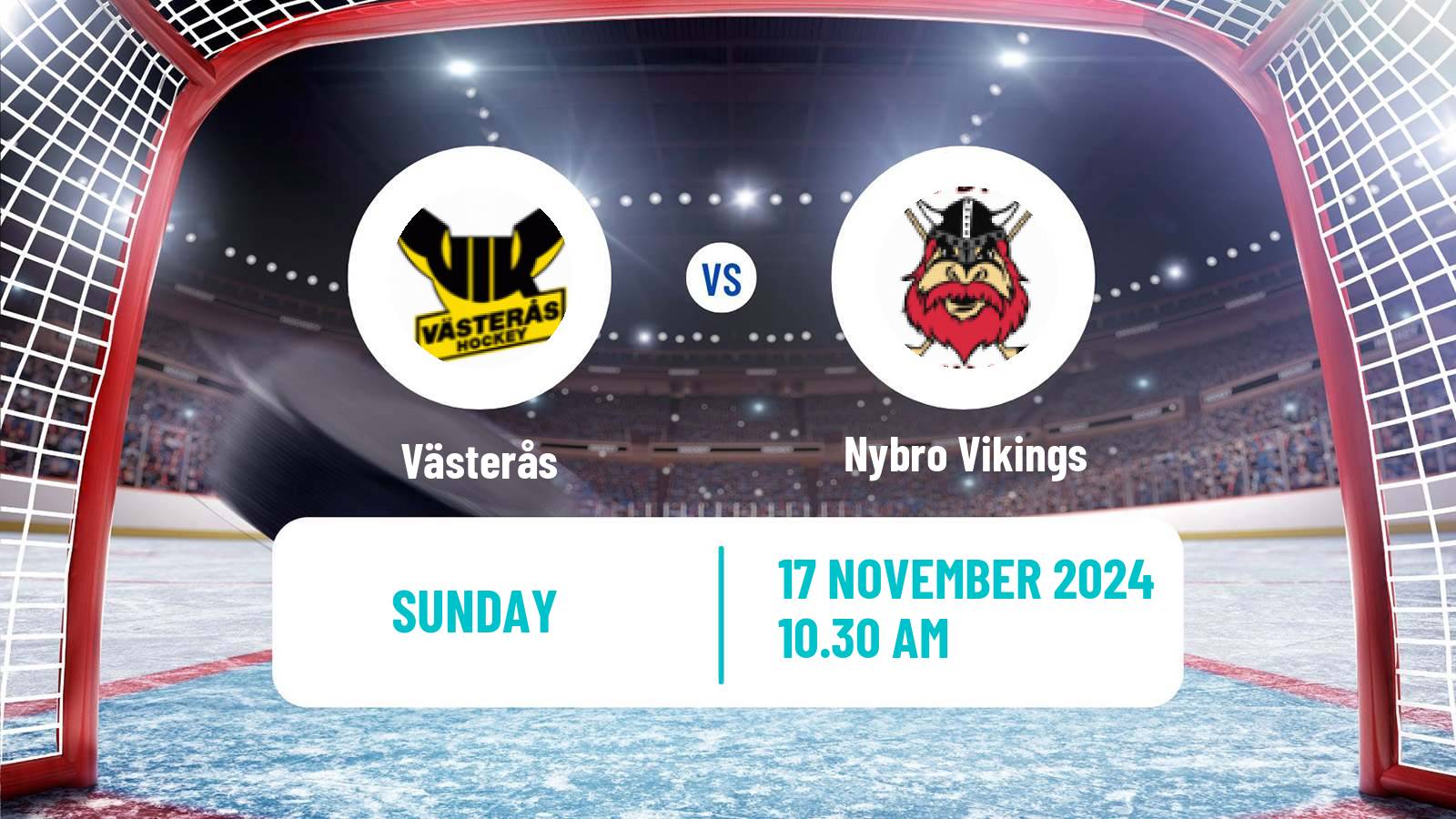 Hockey Swedish Hockey Allsvenskan Västerås - Nybro Vikings