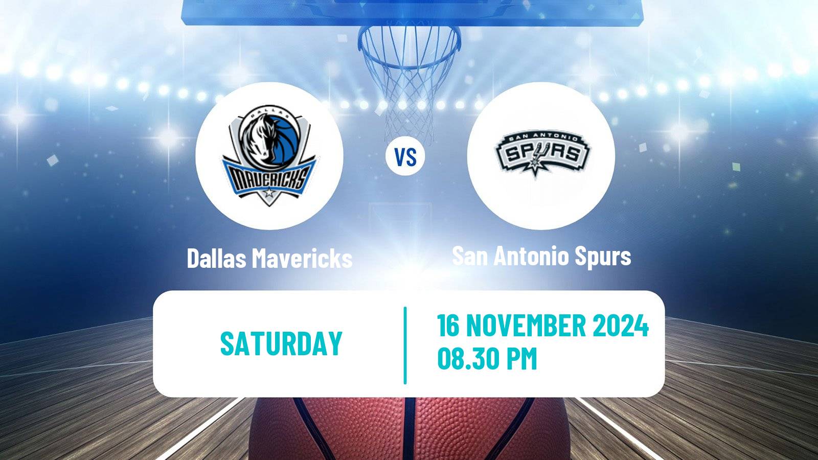 Basketball NBA Dallas Mavericks - San Antonio Spurs