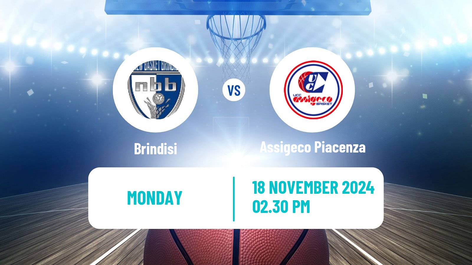 Basketball Italian Serie A2 Basketball Brindisi - Assigeco Piacenza