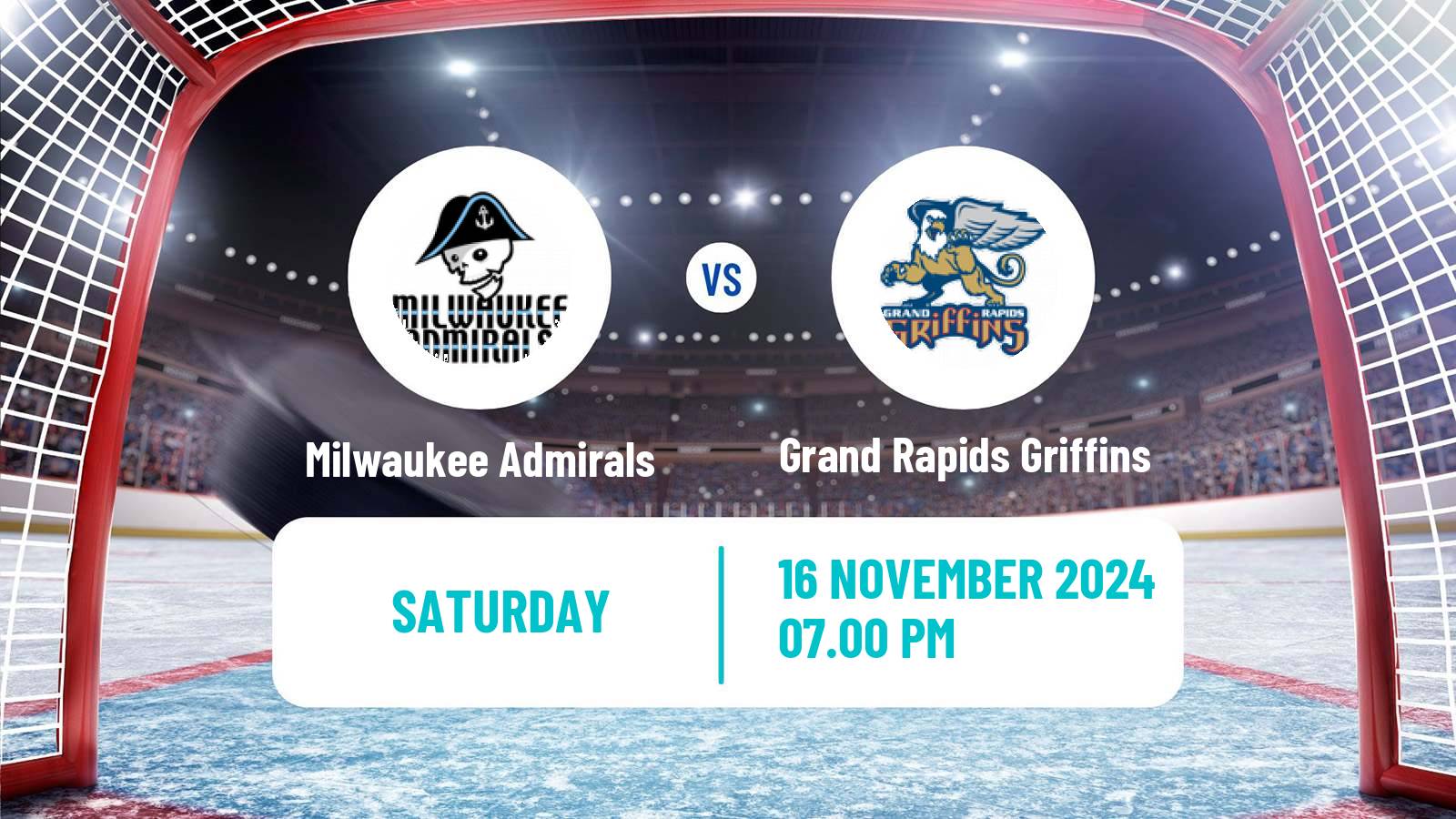 Hockey AHL Milwaukee Admirals - Grand Rapids Griffins