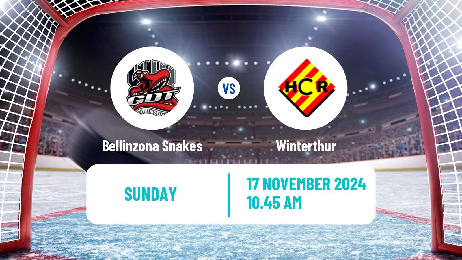 Hockey Swiss League Hockey Bellinzona Snakes - Winterthur