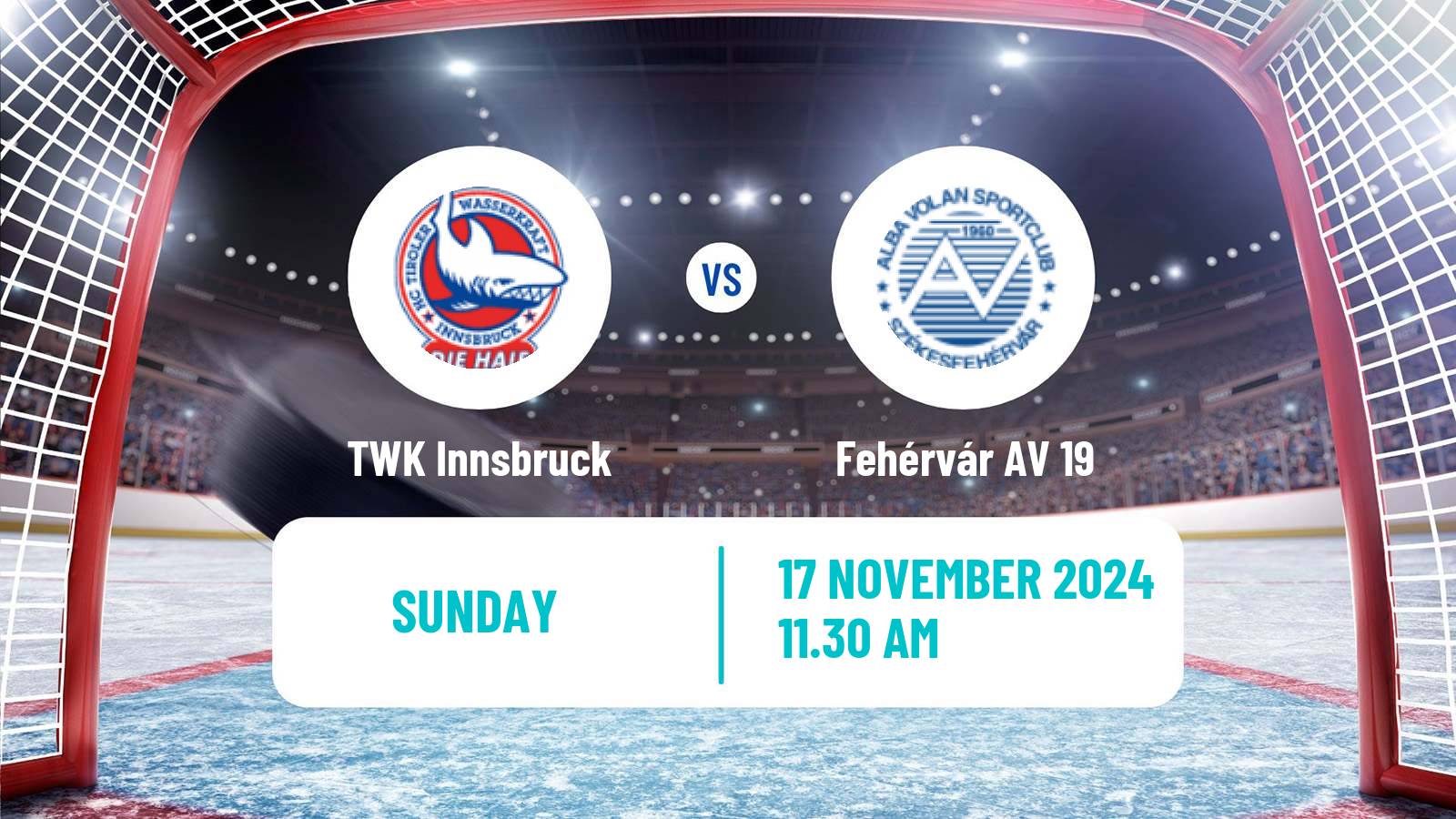 Hockey Austrian Ice Hockey League TWK Innsbruck - Fehérvár AV 19