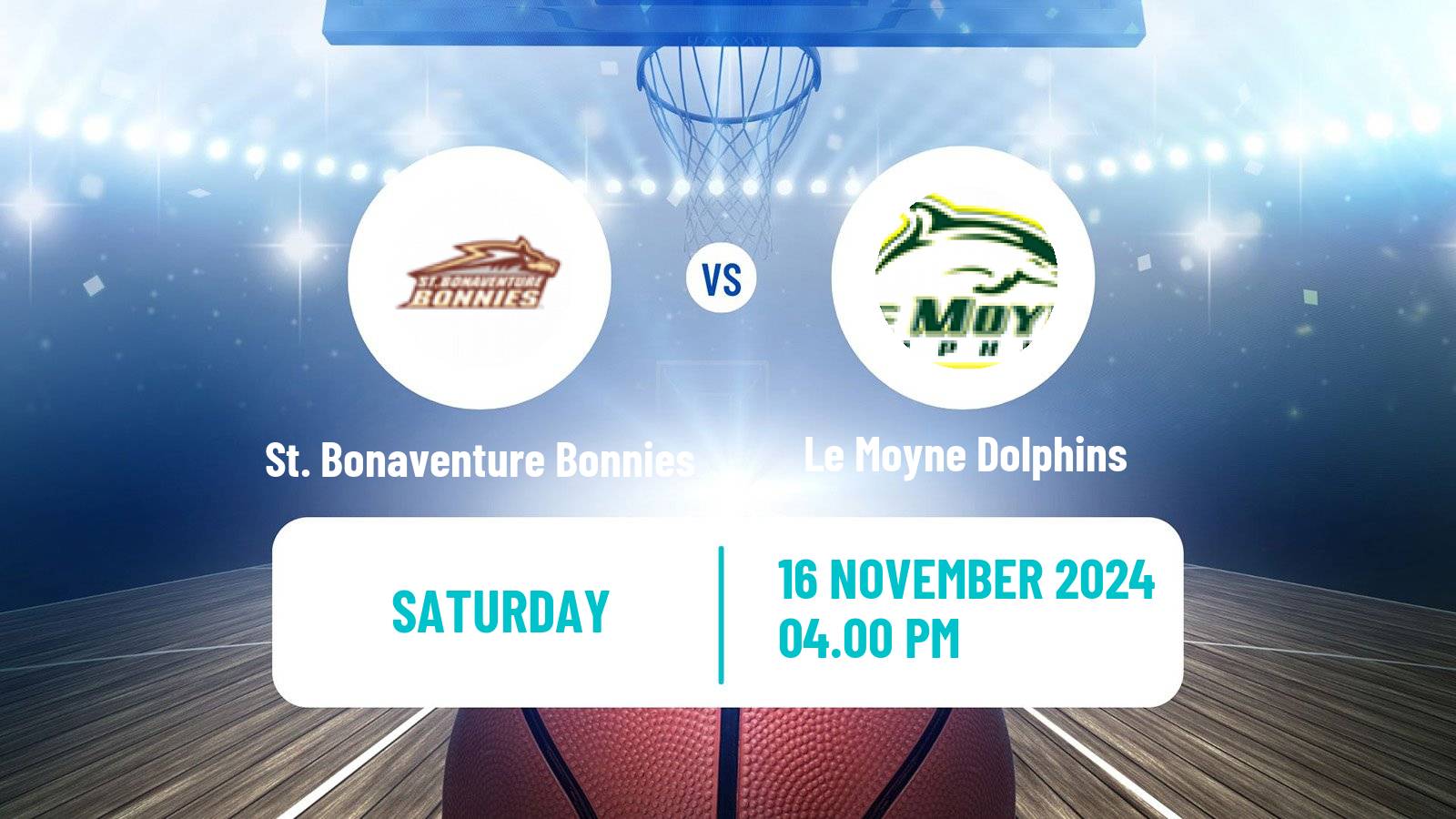 Basketball NCAA College Basketball St. Bonaventure Bonnies - Le Moyne Dolphins