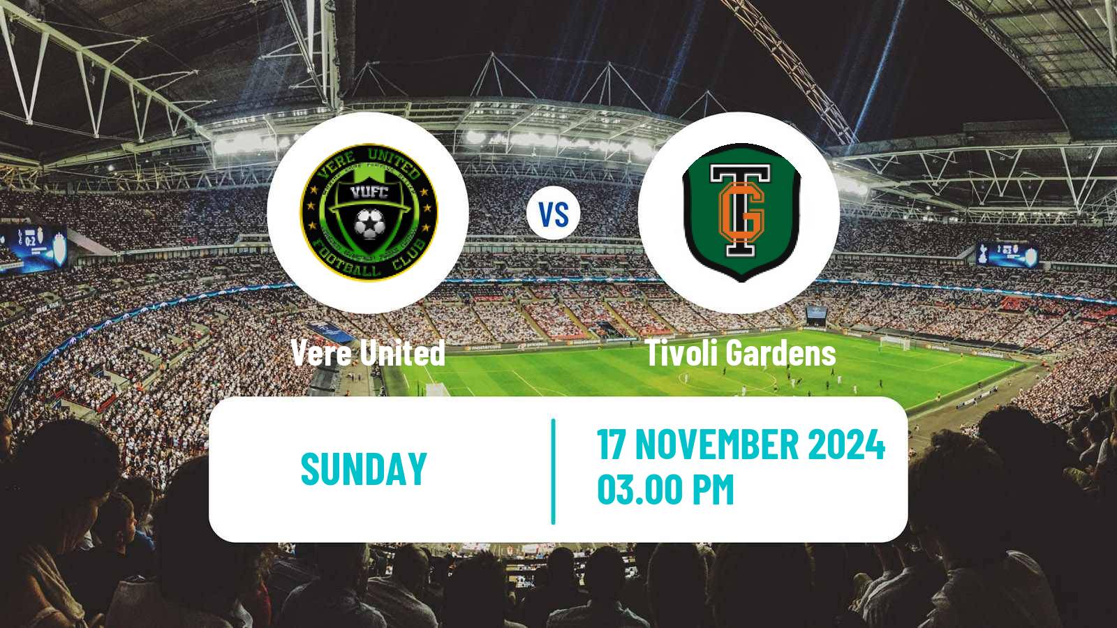 Soccer Jamaica National Premier League Vere United - Tivoli Gardens