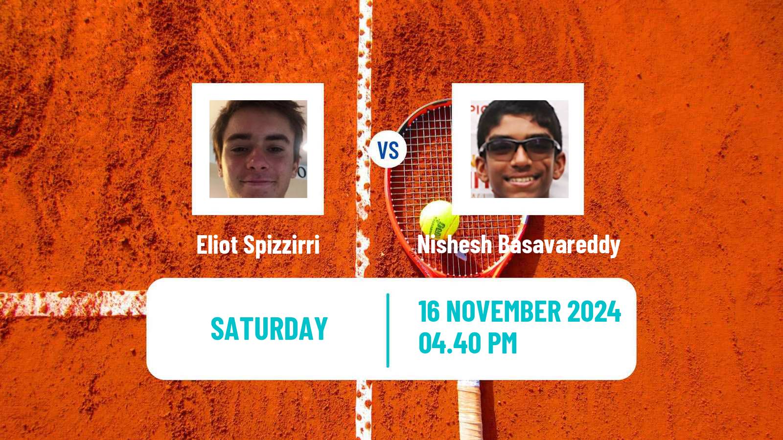 Tennis Champaign Challenger Men Eliot Spizzirri - Nishesh Basavareddy