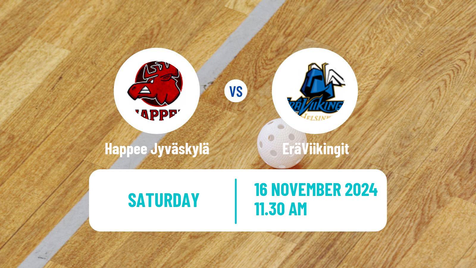 Floorball Finnish F-Liiga Happee Jyväskylä - EräViikingit