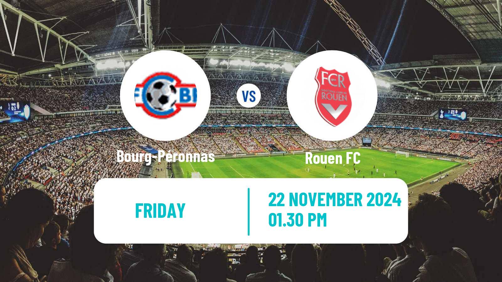 Soccer French National League Bourg-Péronnas - Rouen FC