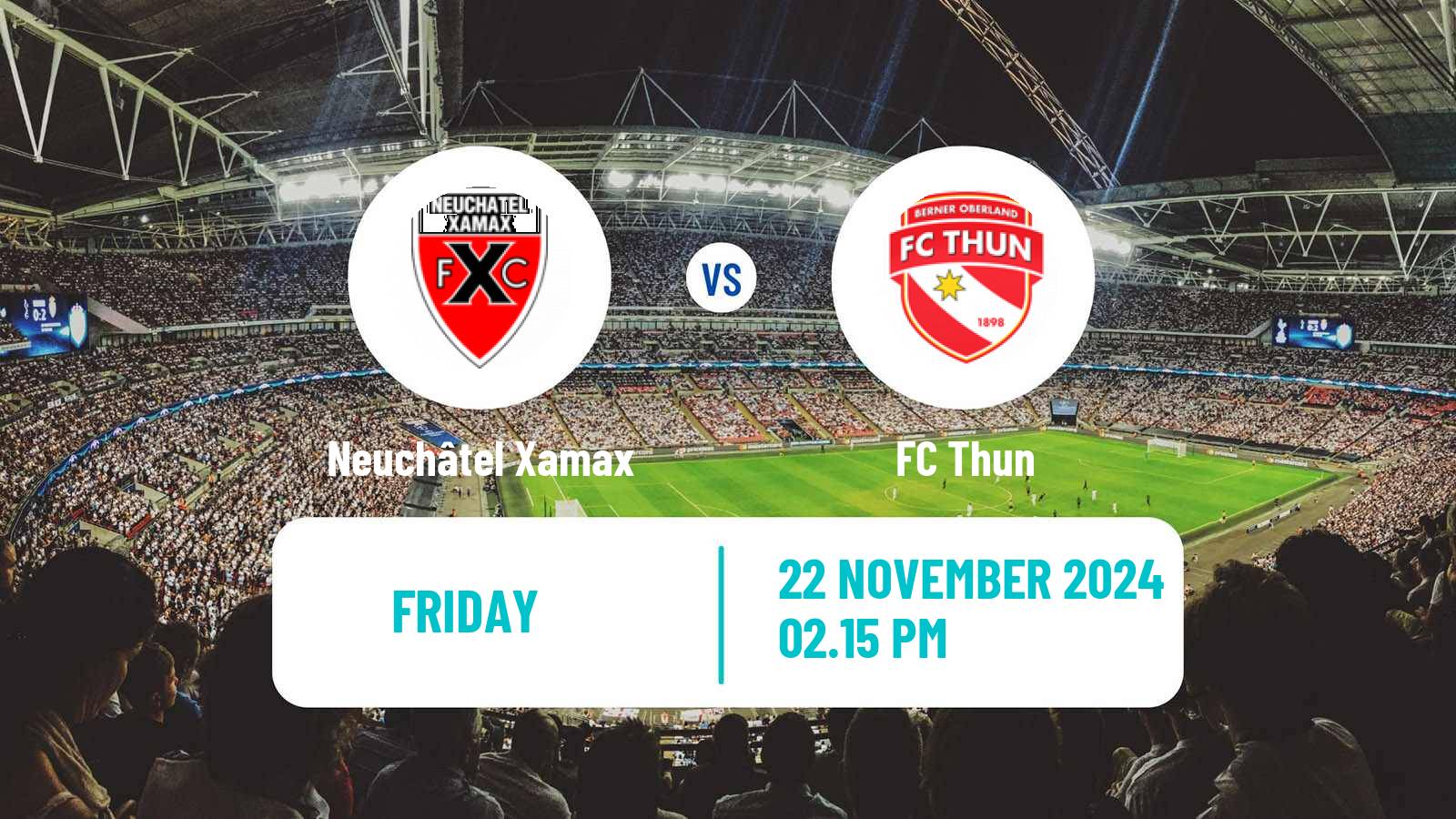 Soccer Swiss Challenge League Neuchâtel Xamax - Thun