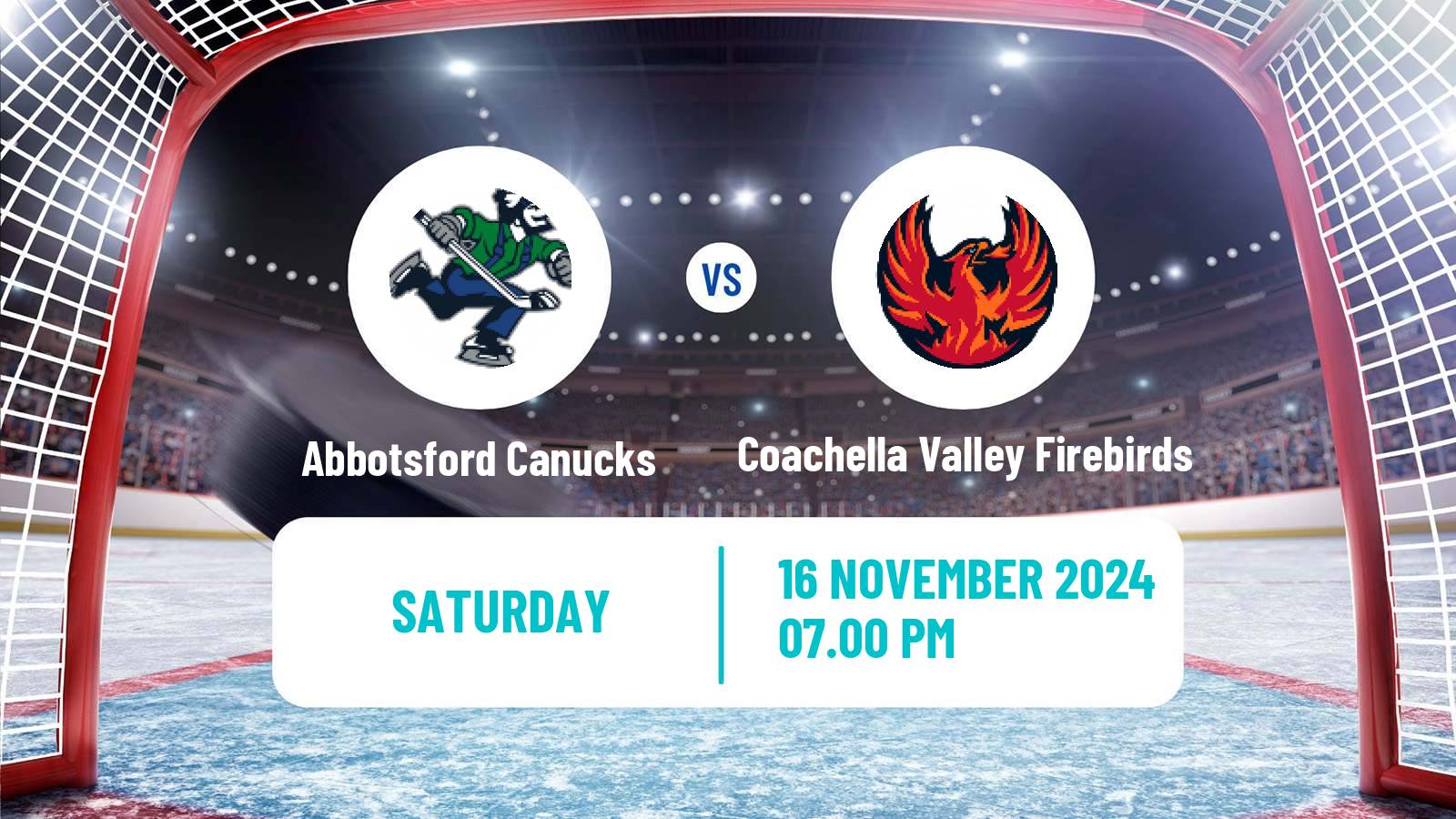 Hockey AHL Abbotsford Canucks - Coachella Valley Firebirds