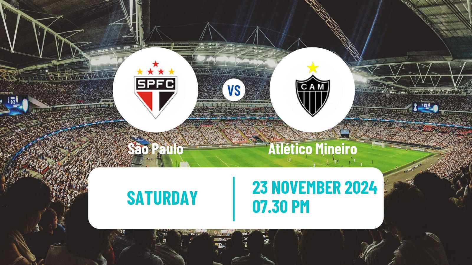 Soccer Brazilian Serie A São Paulo - Atlético Mineiro