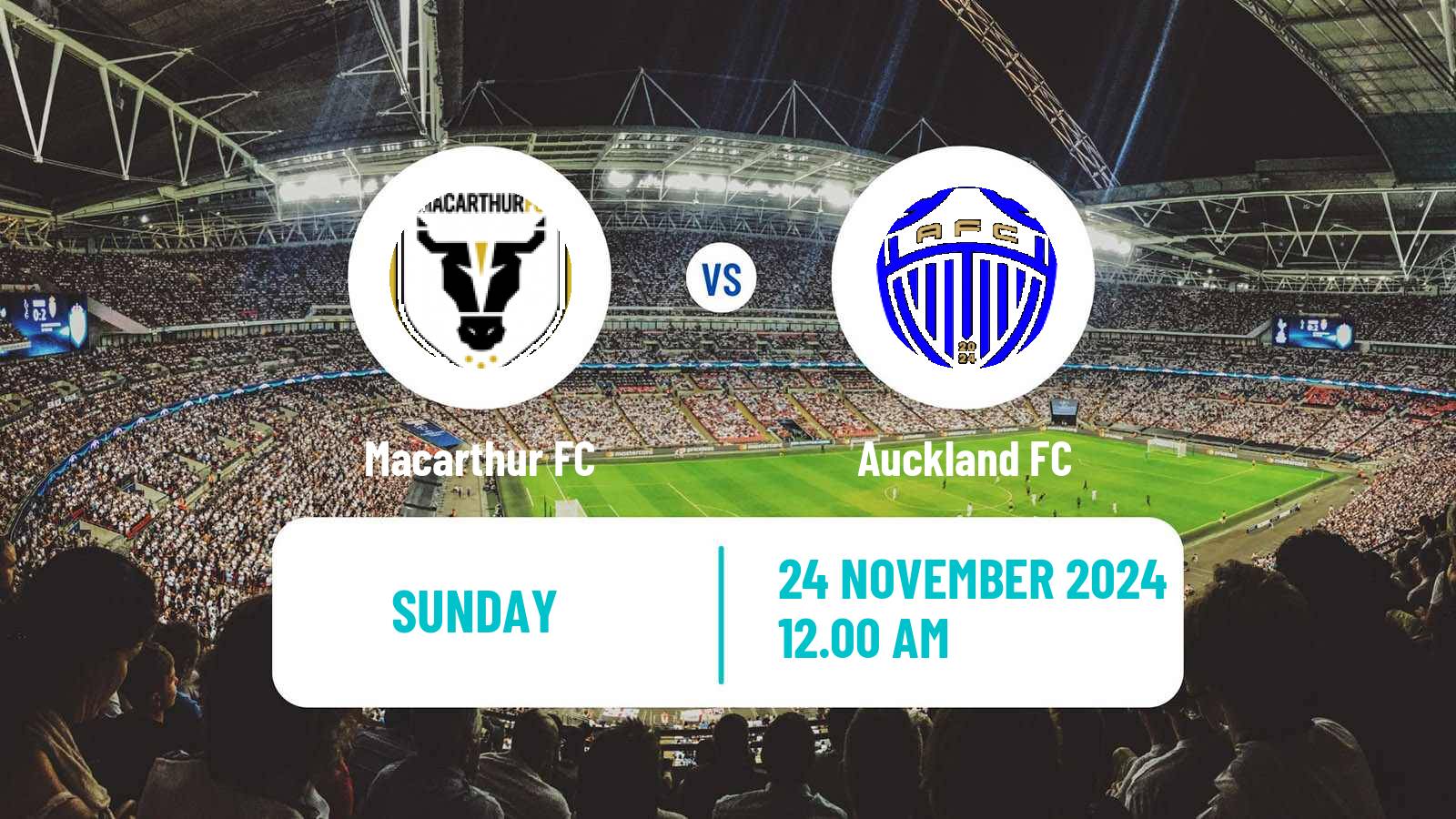 Soccer Australian A-League Macarthur FC - Auckland FC