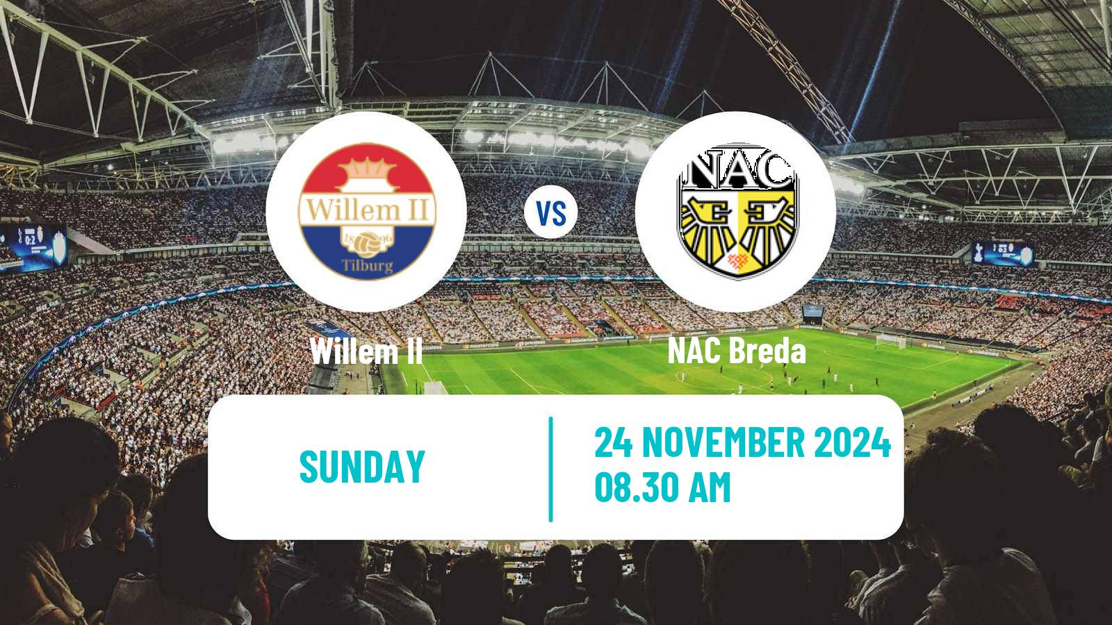 Soccer Dutch Eredivisie Willem II - NAC Breda