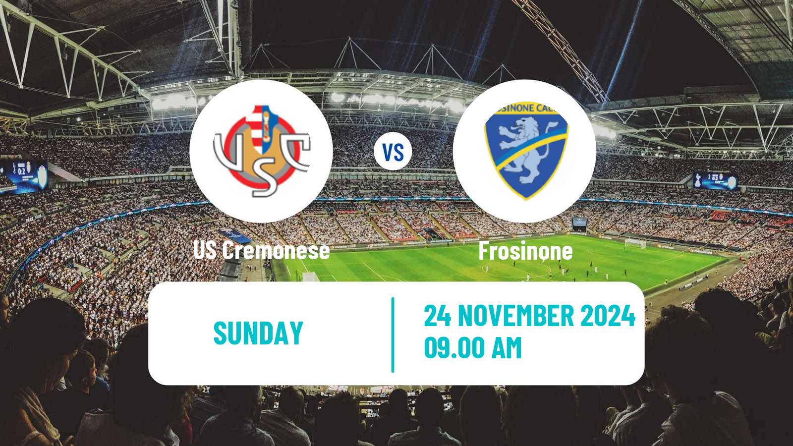 Soccer Italian Serie B Cremonese - Frosinone