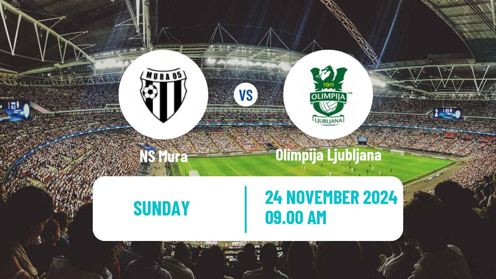 Soccer Slovenian PrvaLiga Mura - Olimpija Ljubljana