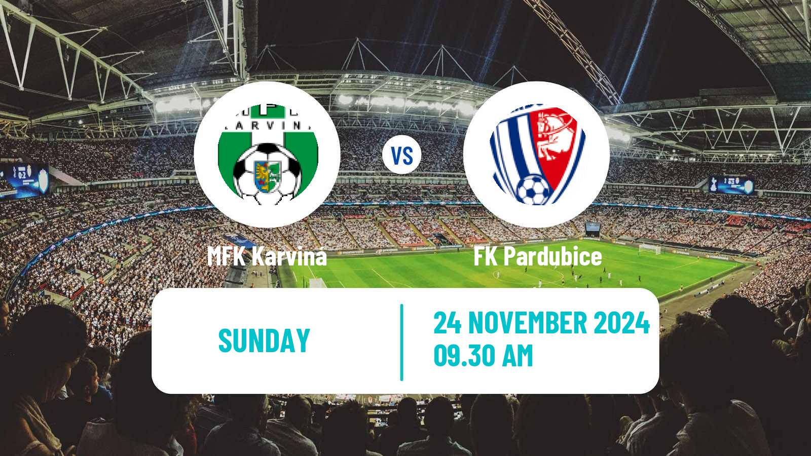 Soccer Czech 1 Liga Karviná - Pardubice