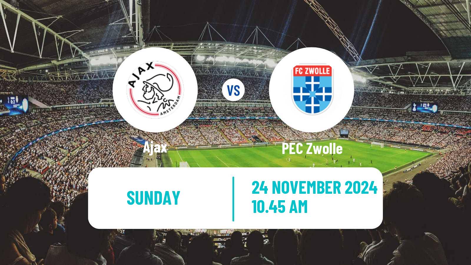 Soccer Dutch Eredivisie Ajax - Zwolle