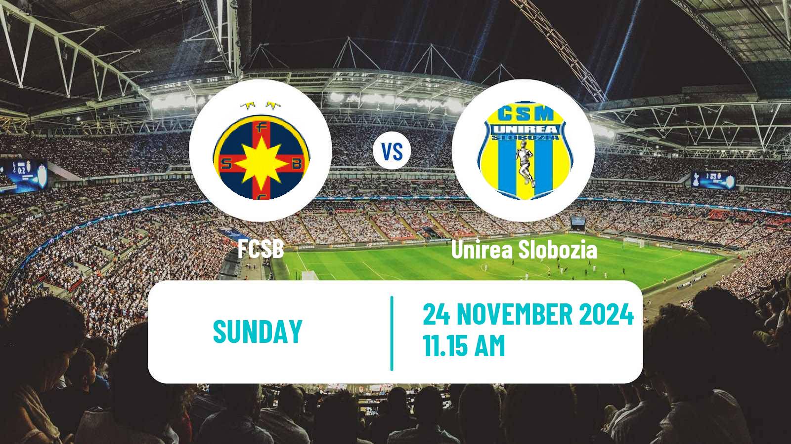 Soccer Romanian Liga 1 FCSB - Unirea Slobozia