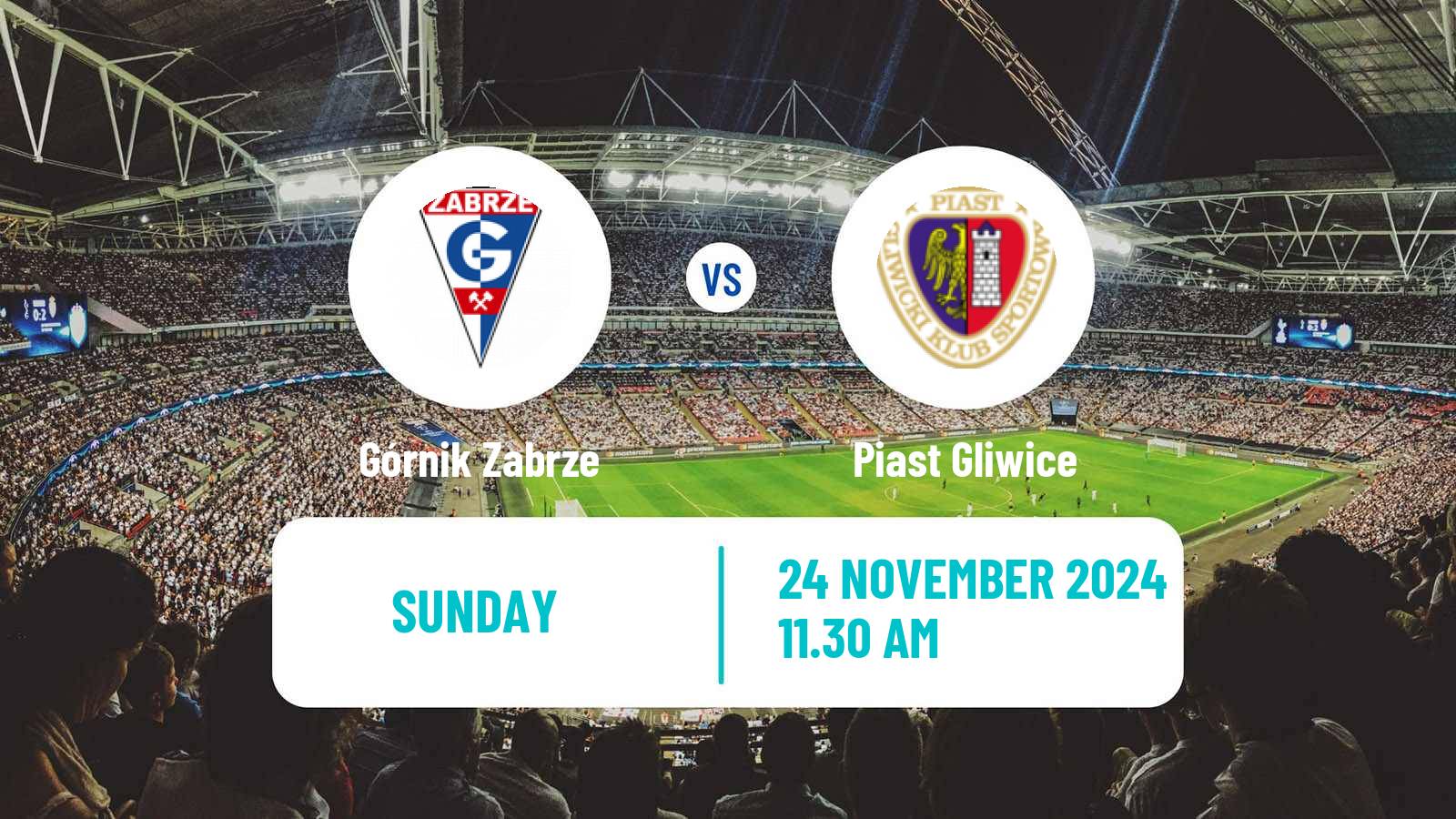 Soccer Polish Ekstraklasa Górnik Zabrze - Piast Gliwice