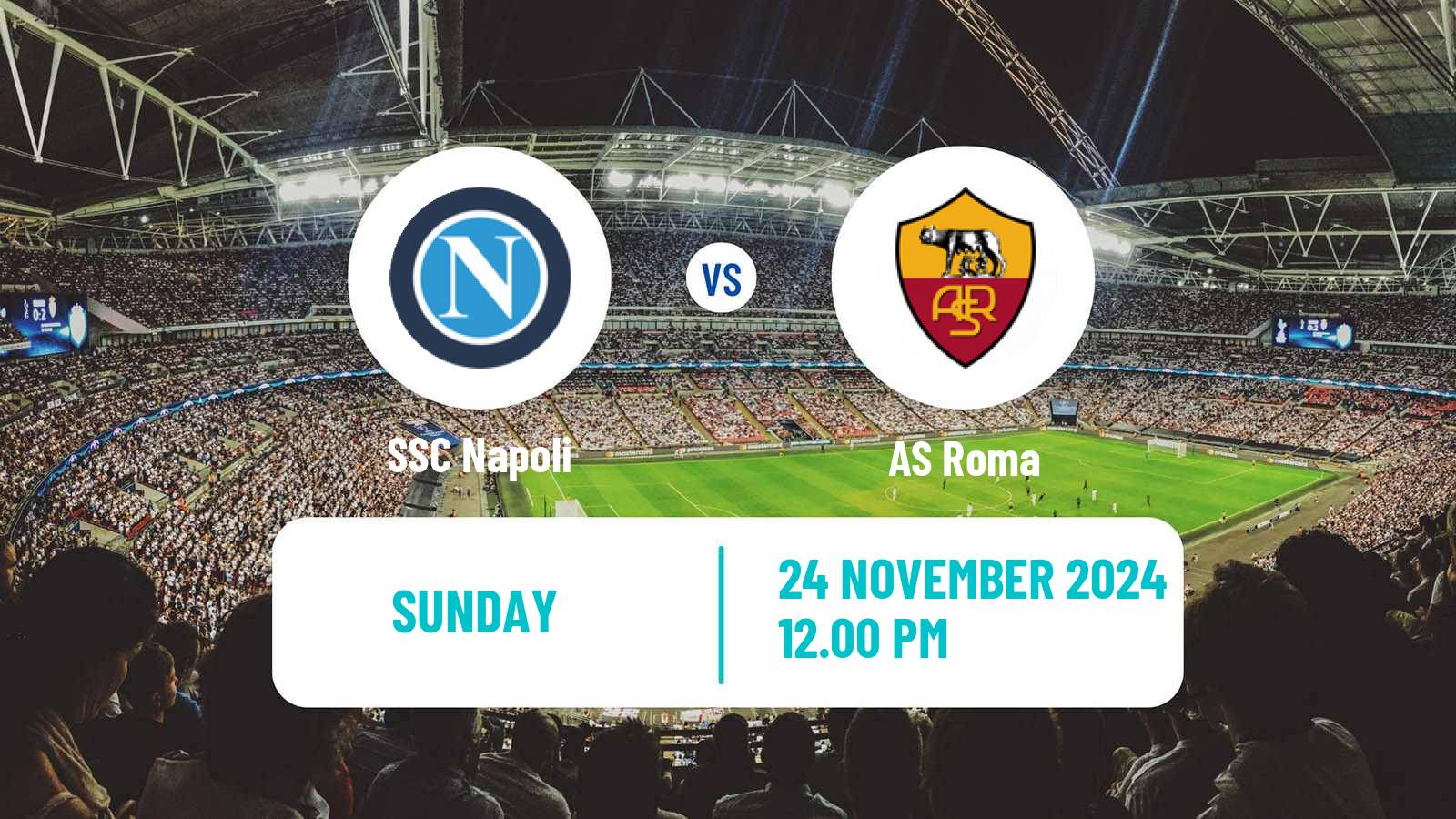 Soccer Italian Serie A Napoli - Roma