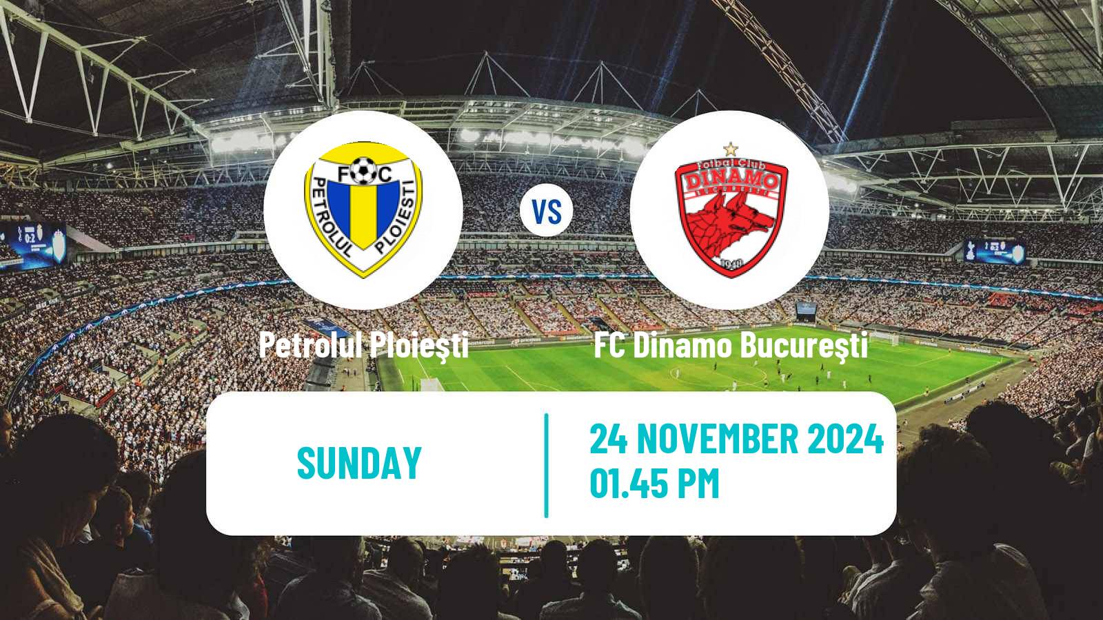 Soccer Romanian Liga 1 Petrolul Ploieşti - FC Dinamo Bucureşti