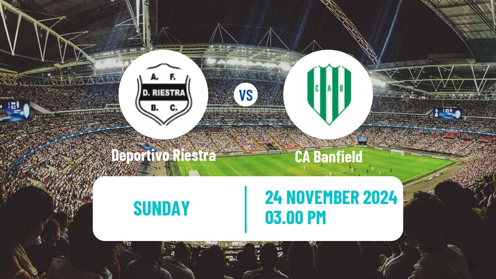 Soccer Argentinian Liga Profesional Deportivo Riestra - Banfield