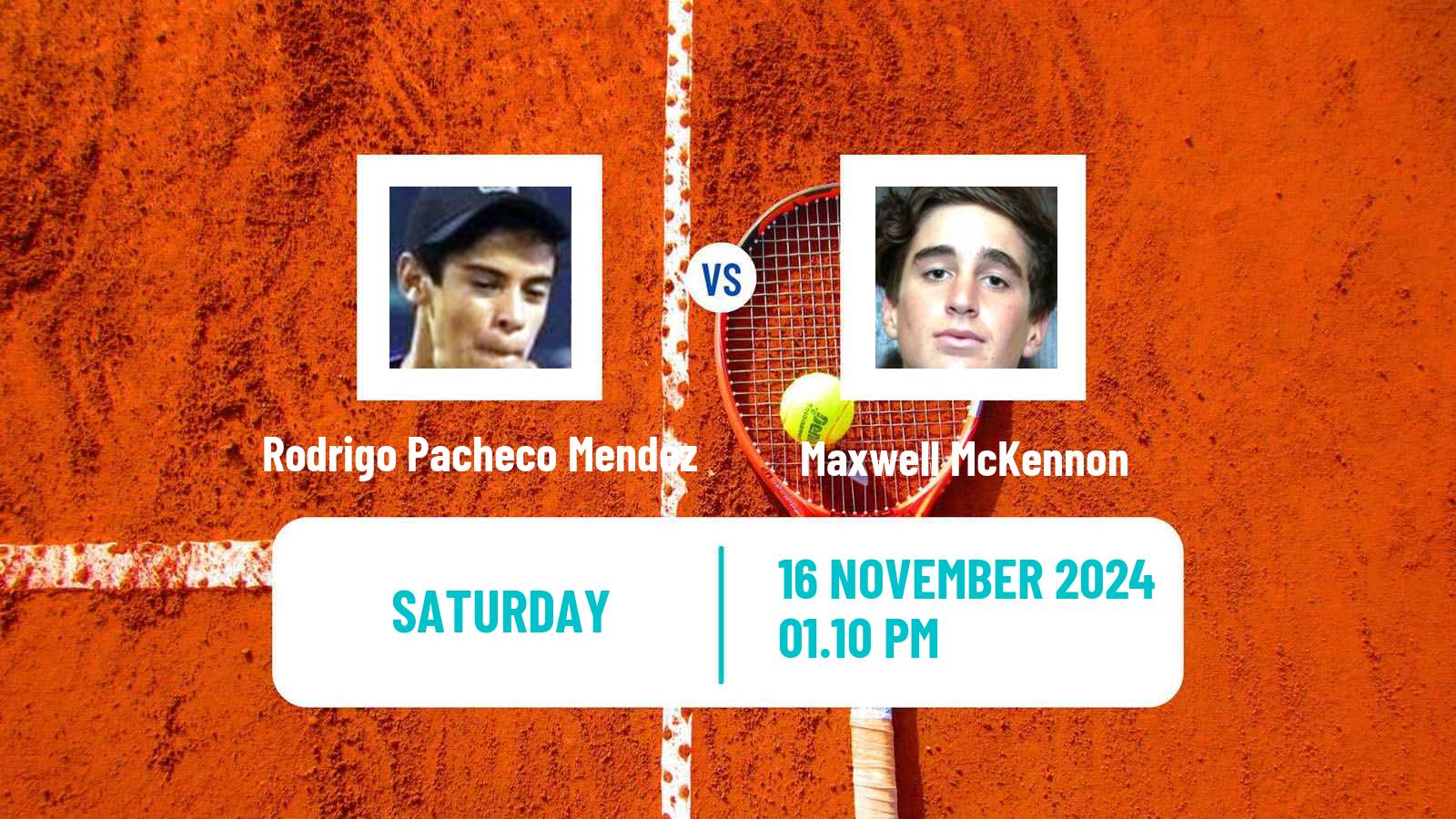 Tennis ITF M15 Morelia Men Rodrigo Pacheco Mendez - Maxwell McKennon