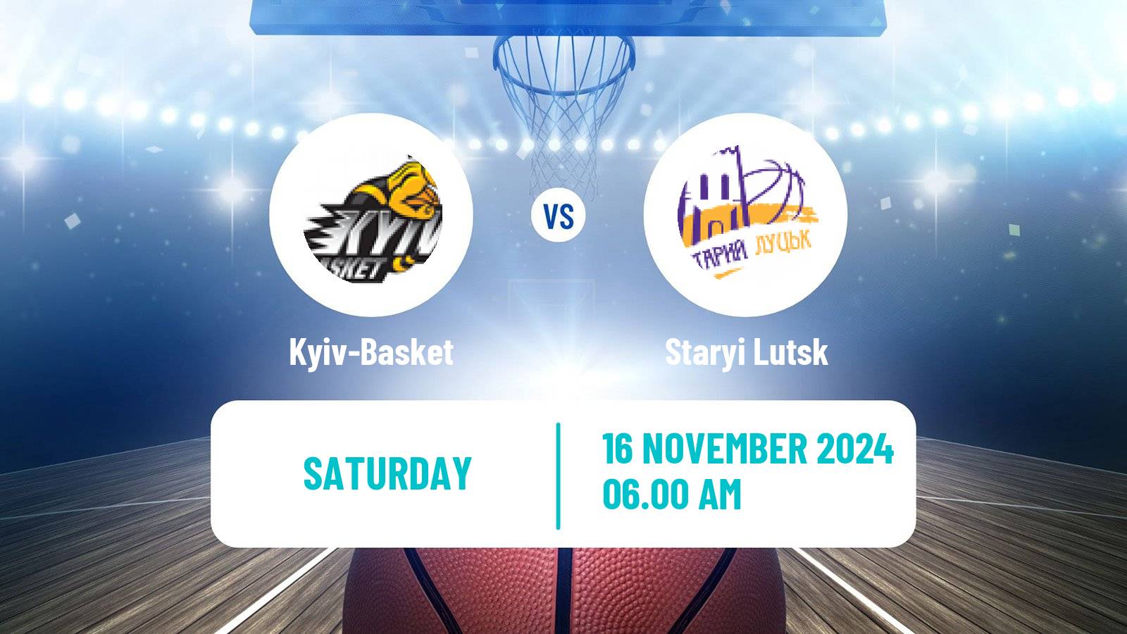 Basketball Ukrainian FBU Super League Kyiv-Basket - Staryi Lutsk