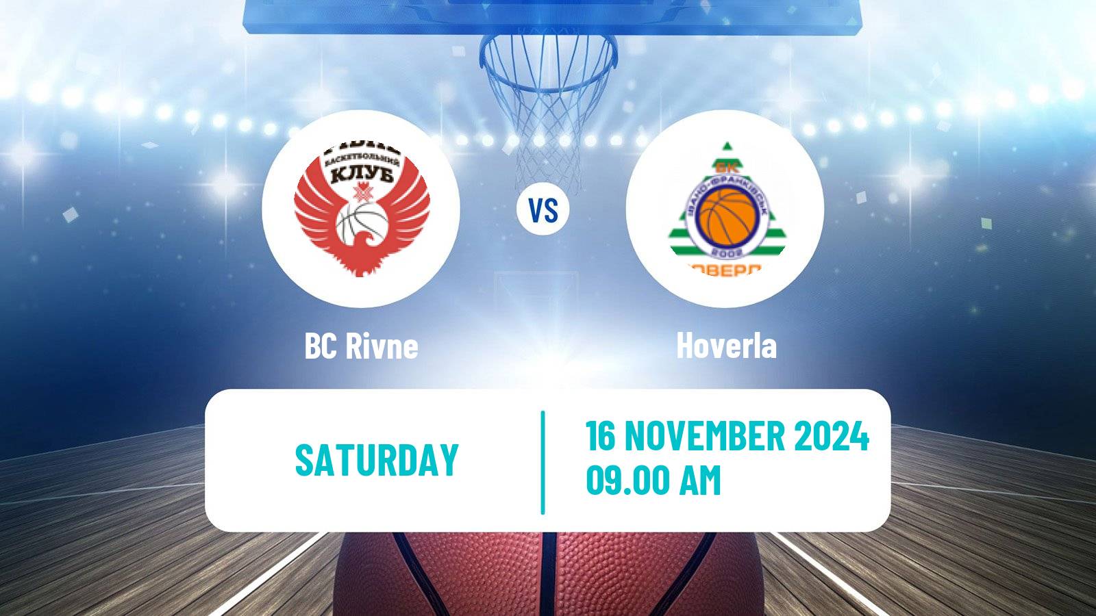 Basketball Ukrainian FBU Super League Rivne - Hoverla