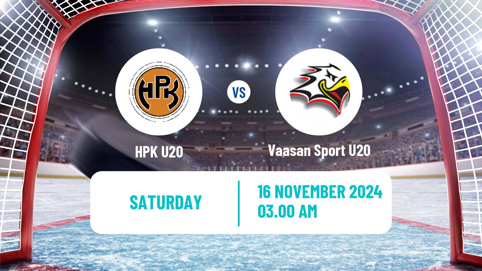 Hockey Finnish SM-sarja U20 HPK U20 - Vaasan Sport U20