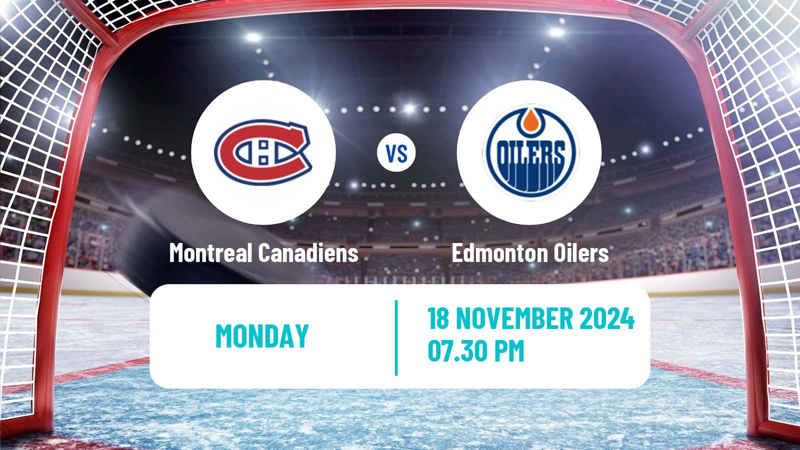 Hockey NHL Montreal Canadiens - Edmonton Oilers