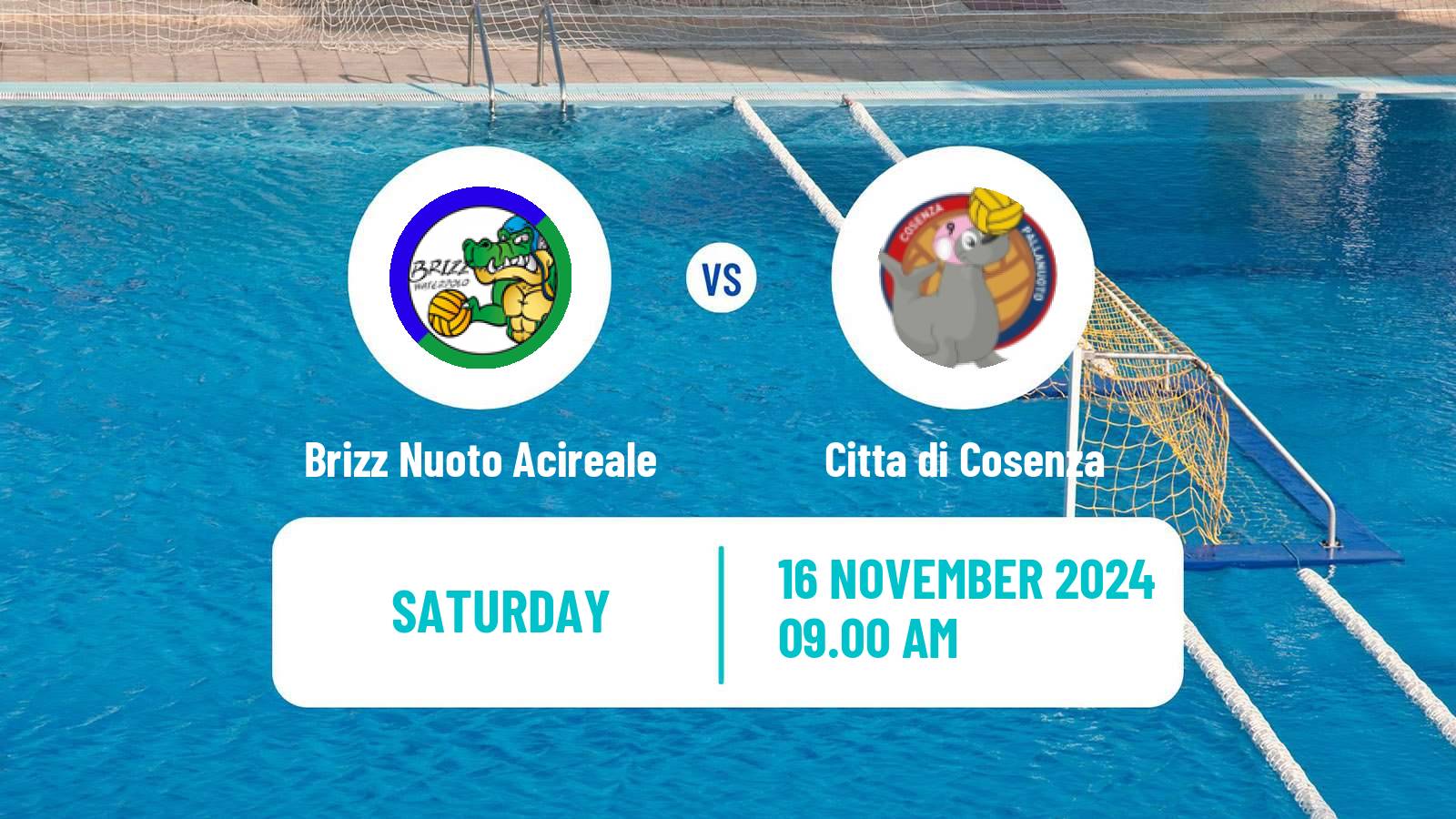 Water polo Italian A1 Water Polo Women Brizz Nuoto Acireale - Citta di Cosenza