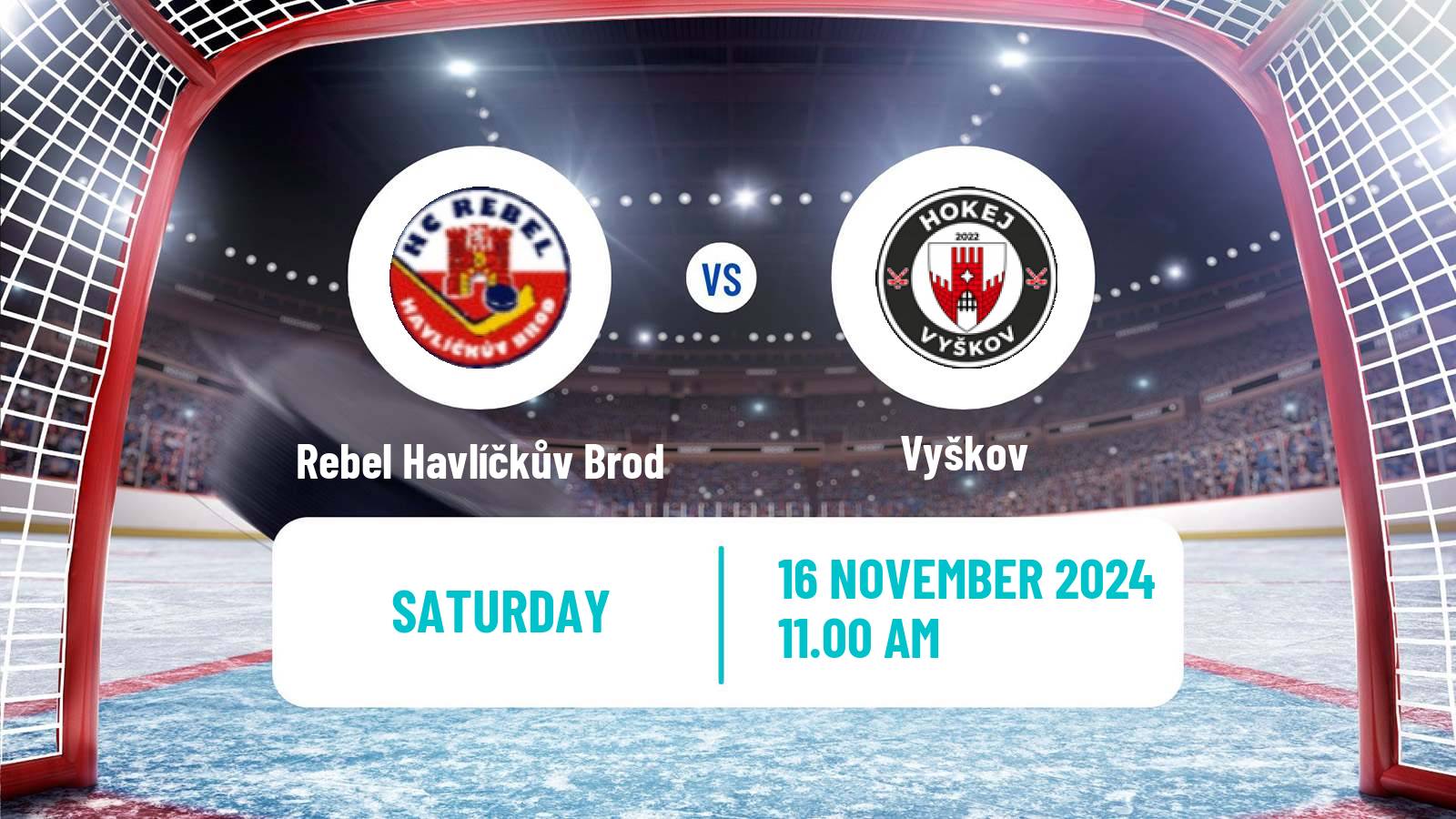 Hockey Czech 2 Liga Hockey East Rebel Havlíčkův Brod - Vyškov