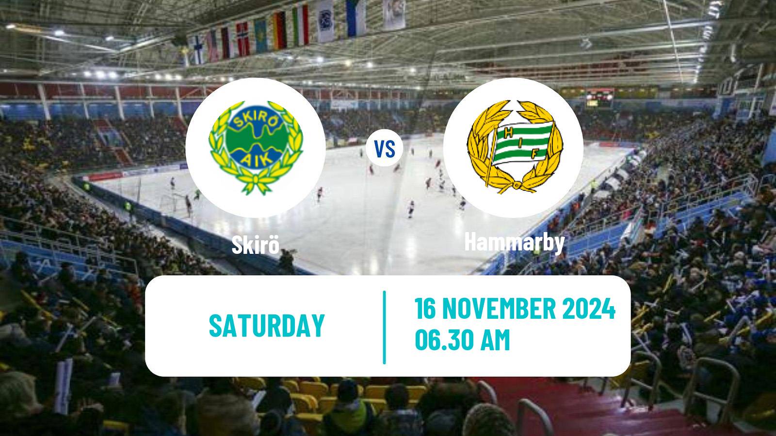 Bandy Swedish Elitserien Bandy Women Skirö - Hammarby