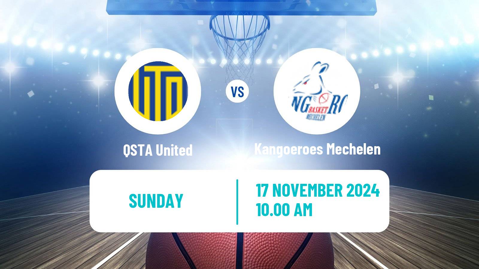 Basketball BNXT League QSTA United - Kangoeroes Mechelen