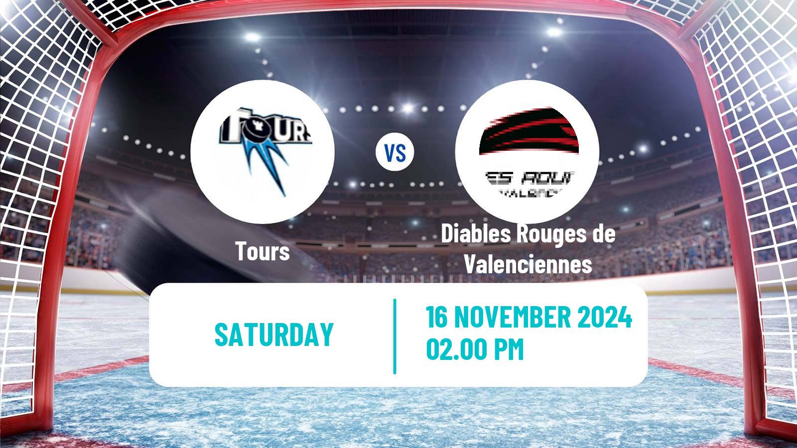 Hockey French D1 Ice Hockey Tours - Diables Rouges de Valenciennes