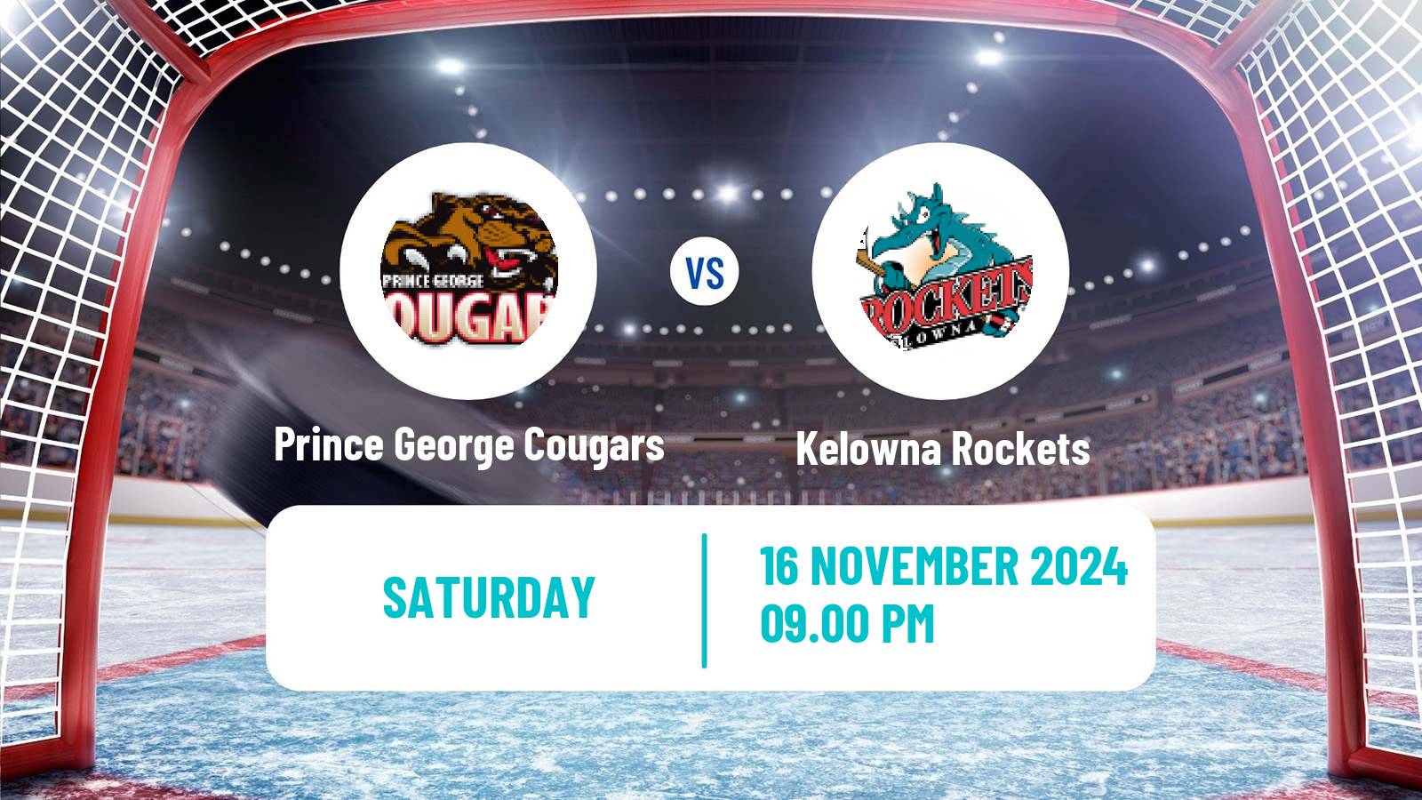 Hockey WHL Prince George Cougars - Kelowna Rockets